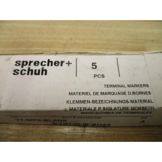 Sprecher+Schuh V7-MP5-BLANK Terminal Markers V7MP5BLANK (Pack of 30)