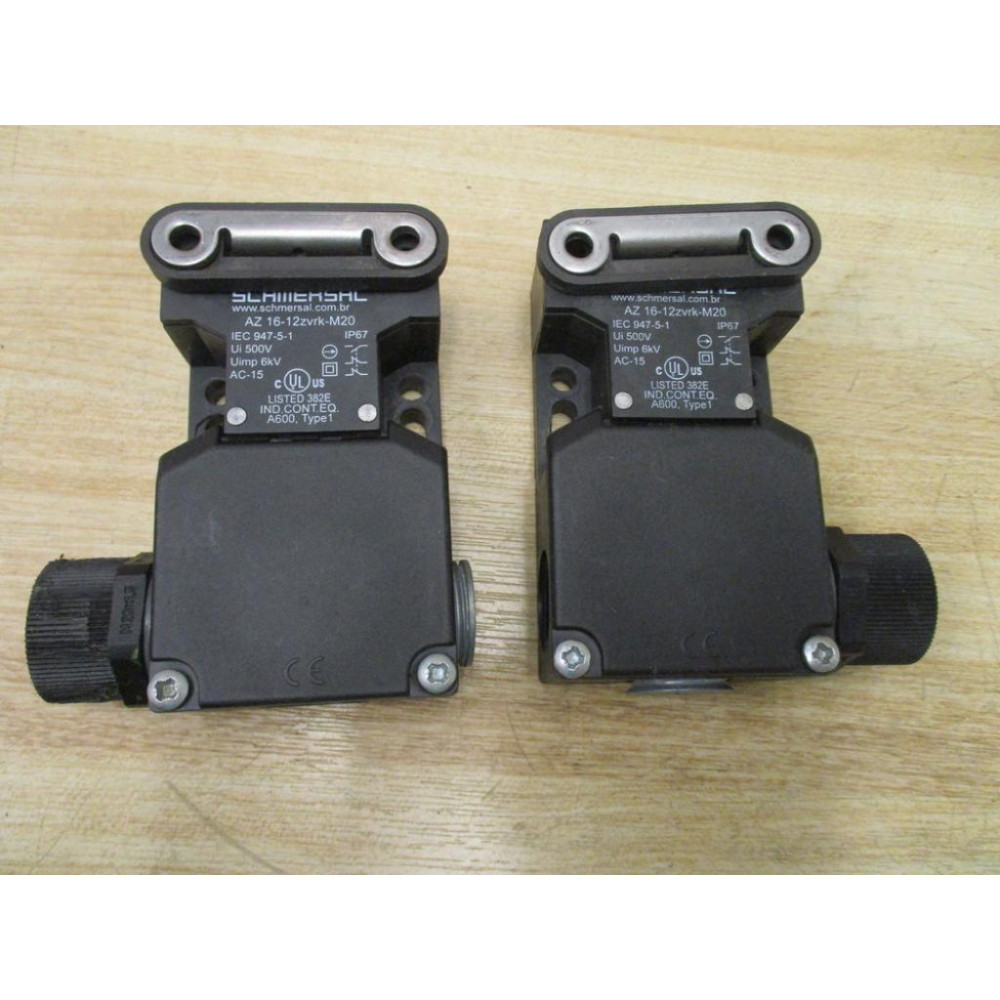 Schmersal AZ 16-I2ZVRK-M20 Safety Interlock Switch W 12 (Pack of 2) - Used