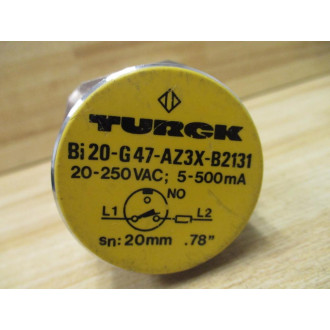 Turck BI20G47AZ3XB2131 Inductive Proximity Sensor Bi20-G47-AZ3X-B2131 - New No Box