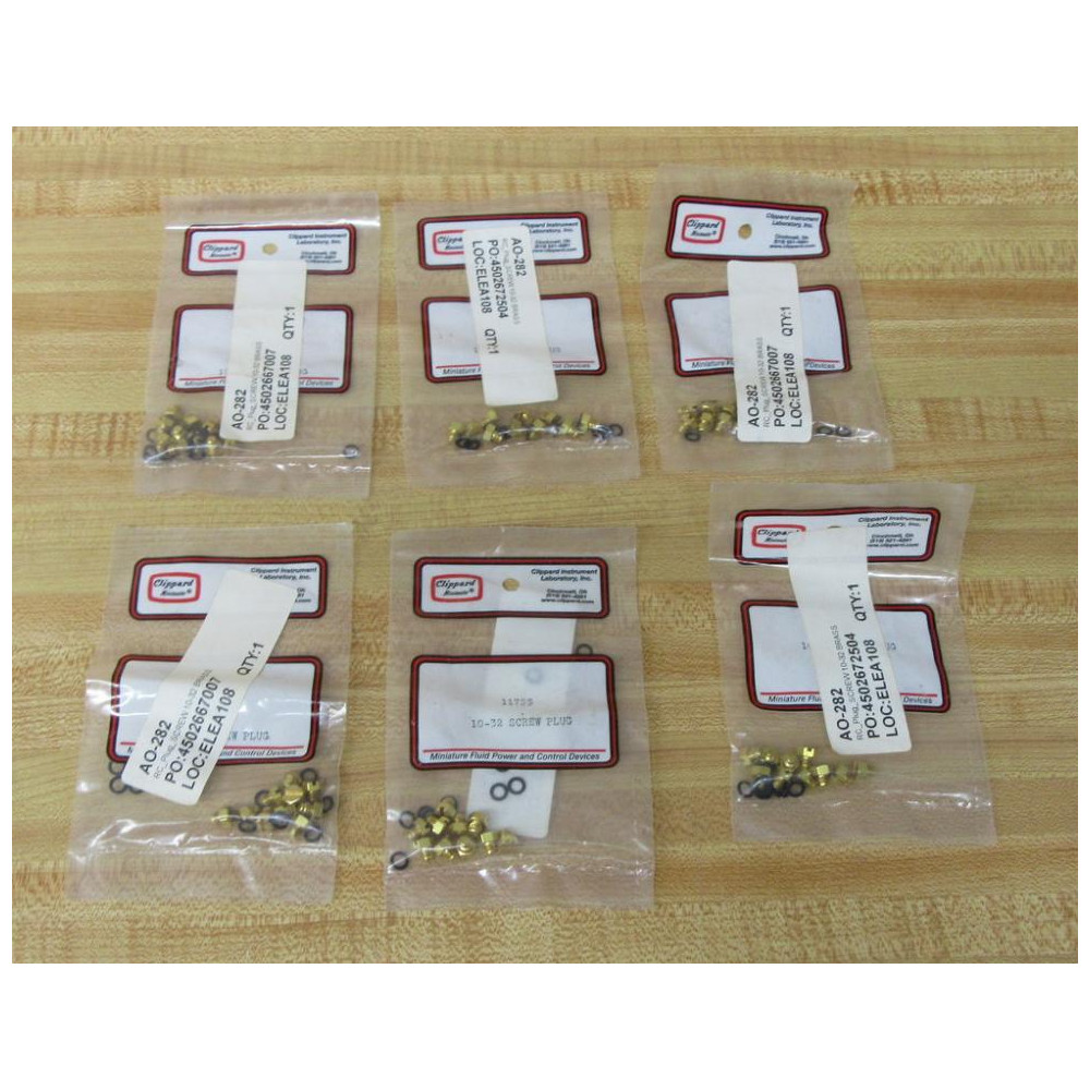 Clippard 11755 Screw Plug Kit (Pack of 60)
