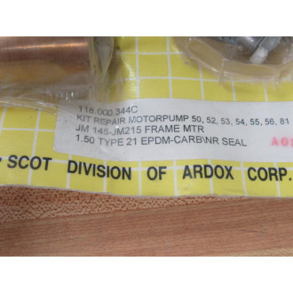 Scot 118.000.344C Ardox Motor Pump Repair Kit 118000344C