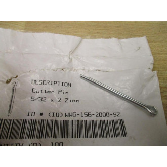 WWG-156-2000-SZ Cotter Pin WWG1562000SZ (Pack of 77)