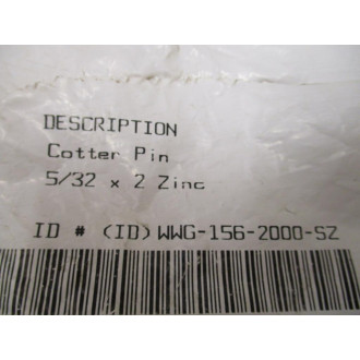 WWG-156-2000-SZ Cotter Pin WWG1562000SZ (Pack of 77)