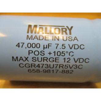 Mallory CGR473U7R5V3C Capacitor - New No Box