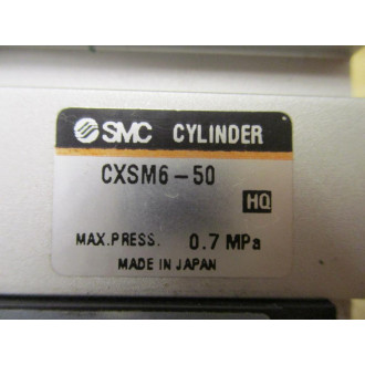 SMC CXSM6-50 Cylinder CXSM650 W Reed Switch - Used