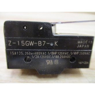 Omron Z-15GW-B7-K Limit Switch Z15GWB7K - New No Box