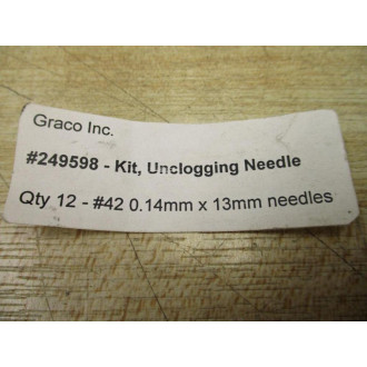 Graco 249598 Unclogging Needle - New No Box