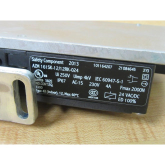 Schmersal AZM 161SK-1212RK-024 Switch AZM161SK1212RK024 WBracket - Used