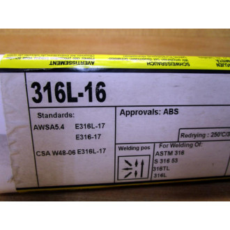 Bohler Welding 316L-16 Electrodes 316L16 (Pack of 206)