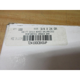 Western Wires 724100CBXGVP 34" Hanger Bar 100' Length