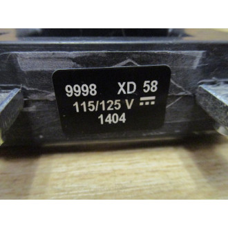 Square D 9998 XD 58 Relay Coil 9998XD58 - New No Box