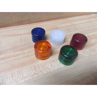 Allen Bradley 800T-N41 Green Lens Multi Color Lenses (Pack of 5) - Used