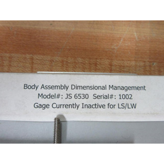JS M-6530 Gauge JS 6530 4 Arm Positioners - New No Box