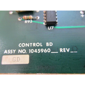 Fincor 1045961 Control Bd 1045960 1045960-01 Rev.B - Used