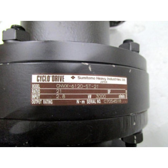 Sumitomo CNVX-6120-5T-21 Cyclo Drive Gearbox CNVX61205T21 - New No Box