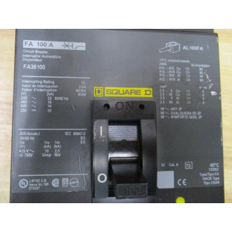 Square D FA36100 Circuit Breaker - New No Box