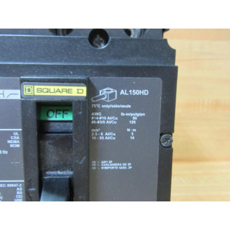 Square D HDL36015 15A PowerPact Circuit Breaker HD 060 - New No Box