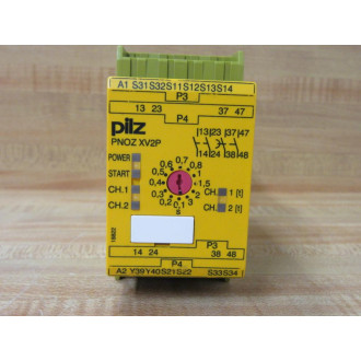 Pilz PNOZ XV2P 324VDC 2NO 2NOT Safety Relay 777502 - Used
