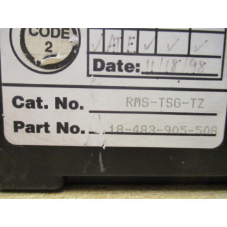 Siemens 18-483-905-508 Static Trip III Unit RMS-TSG-TZ - Used