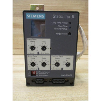 Siemens 18-483-905-508 Static Trip III Unit RMS-TSG-TZ - Used