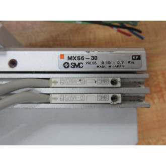 SMC MXS6-30 Cylinder Slide Table MXS630 - Used