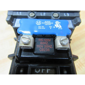 Allen Bradley 509-BOD Starter 509B0D Ser B W42185-801-01 - Used