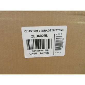 Quantum QED602BL Blue Bins Tubes 4.625" H x 5.56" W x 17.6 (Pack of 24)