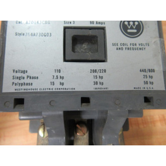 Westinghouse A201K3CXG Contactor 764A730G03 - Used