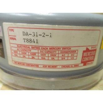 Mercoid DA-31-2-1 Pressure Switch DA3121