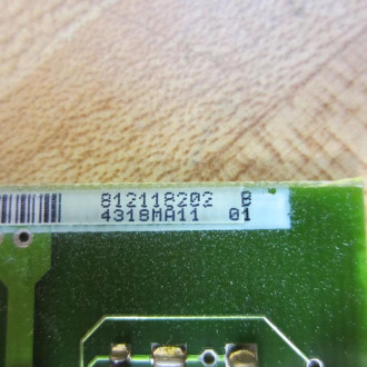 Siemens 812-1181-03A 6ES5431 Input Board 4318MA11 wo LED Housing - Used