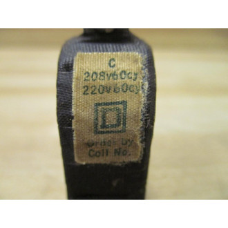 Square D 2183-S7-Q33A Coil A668 - Used