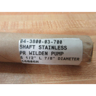 Wilden 04-3800-03-700 Stainless Shaft 04380003700