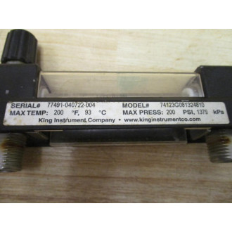 King 74123G081324810 Flow Meter - Used