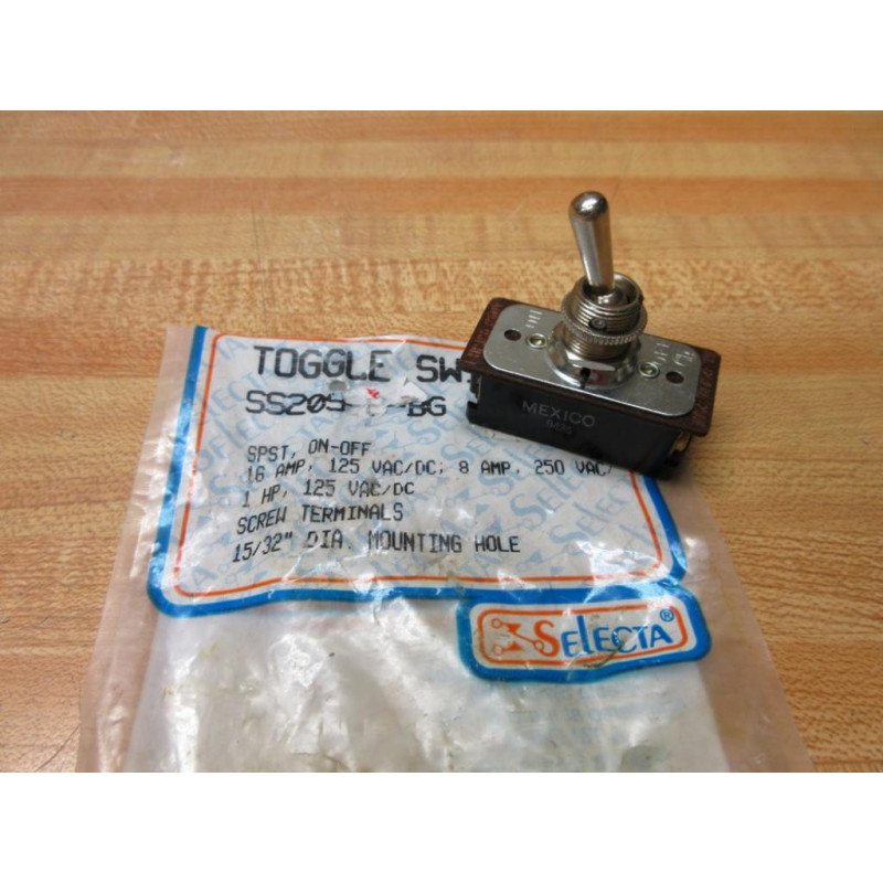 Carling Switch SS209-8-BG Selecta Toggle Switch SS2098BG