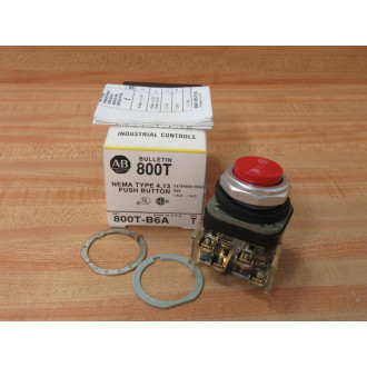 Allen Bradley 800T-B6A Push Button 800TB6A Series T w800T-XA
