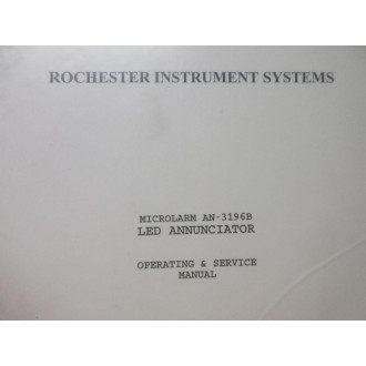 Ametek 1075-120 Rochester Instrument Systems Manual - New No Box