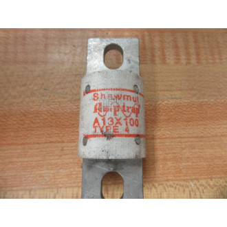 Gould Shawmut Ferraz Trionic A13X100-4 Mersen Fuse A13X100 (Pack of 2) - Used