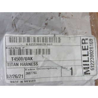 Miller T4500UAK Full Body Harness T4500UAK