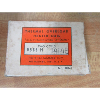 Cutler Hammer 9586 H 1414B Thermal Overload Heater Coil 1414 (Pack of 2)