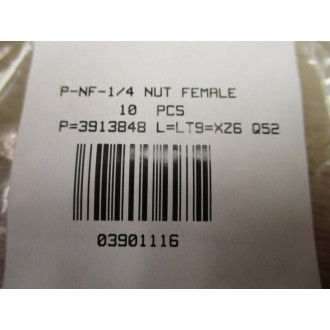 Ham-Let P-NF-14 Female Nut 3913848 (Pack of 10)