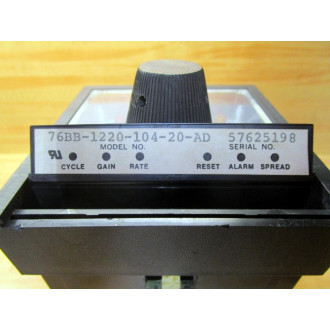 Partlow 76BB-1220-104-20-AD Temperature Controller 76BB122010420AD - Used