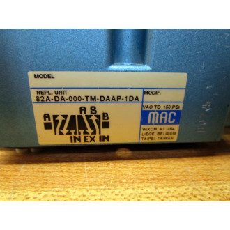 Mac Valves 82A-DA-000-TM-DAAP-1DA Valve 82ADA000TMDAAP1DA - Used