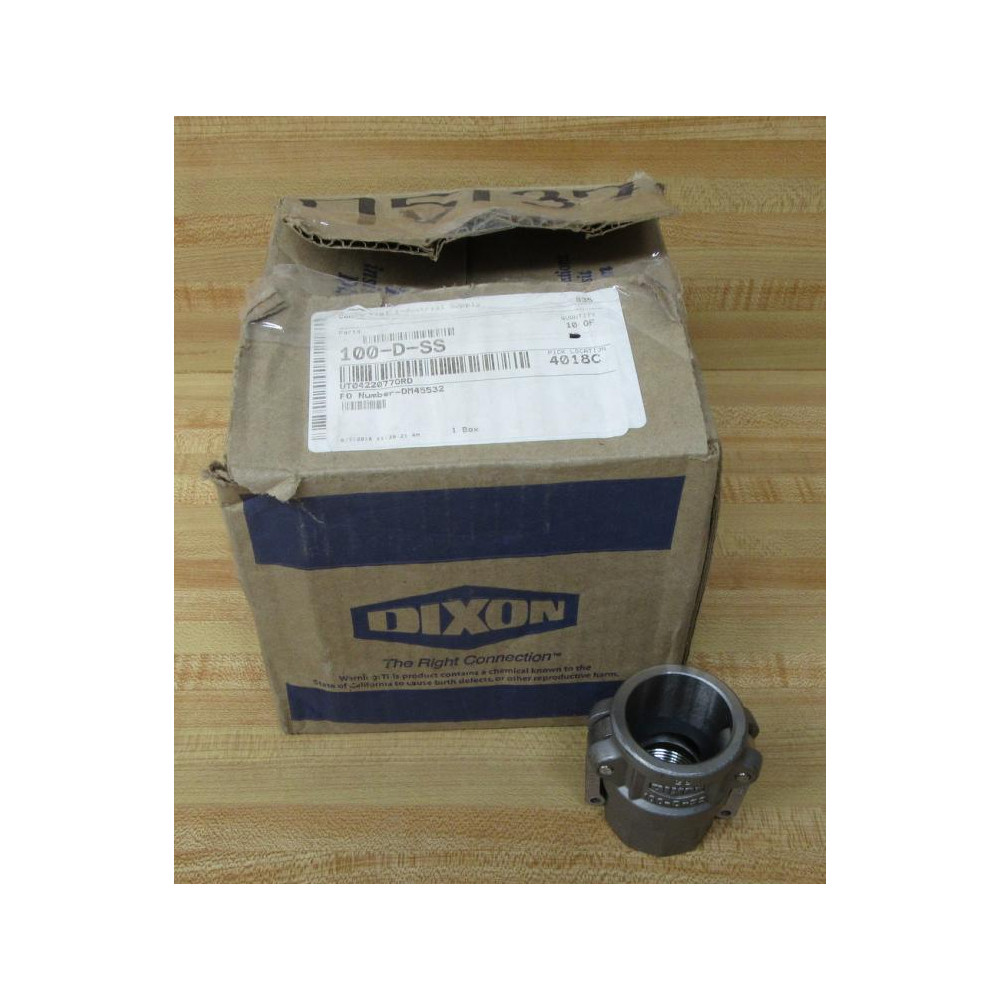 Dixon Valve & Coupling 100-D-SS Coupling 100DSS (Pack of 10)