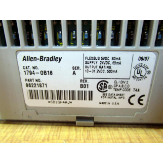Allen Bradley 96221871 Output Module 1794-OB16 - Used
