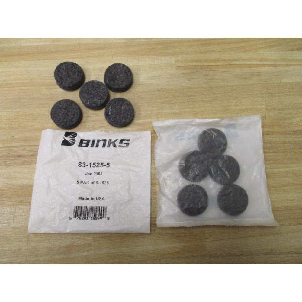 Binks 83-1525 Felt Filter 831525 (Pack of 10) Binks 83-1525 Felt Filter 831525 (Pack of 10)