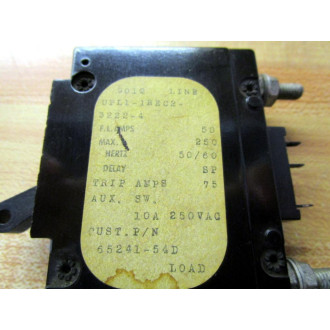 Airpax 65241-54D Circuit Breaker 9012 UPL1-1REC2-3222-4 - Used