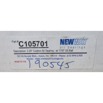 New Way Air Bearings C105701 Air Bearing