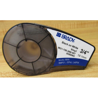 Brady M21-750-595-WT Vinyl Label 142797