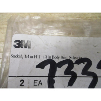 3M W-3185-2 Schrader Bellows Socket W31852 (Pack of 2)
