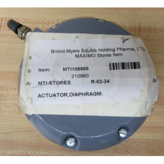 Maximo MTI106988 Actuator 210980 - New No Box